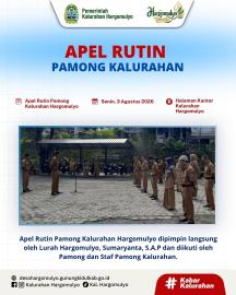 APEL RUTIN PAMONG KALURAHAN HARGOMULYO 